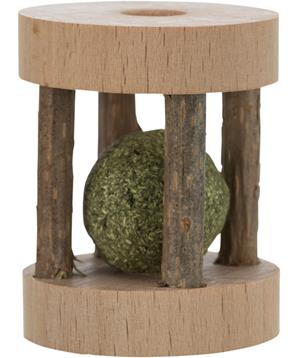 Levně Váleček s kuličkou MATATABI - ježek v kleci, ø 4 × 5 cm 1 ks