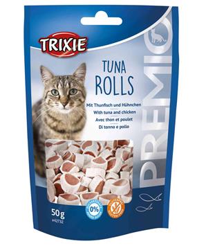 Levně PREMIO Tuna Rolls 50 g - s tuňákem a kuřecím masem 50g