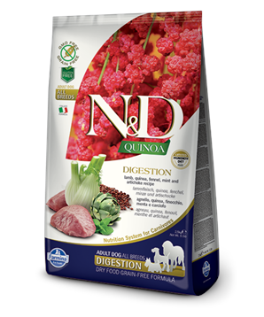 N&D GF Quinoa DOG Digestion Lamb & Fennel