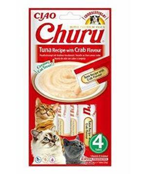 Levně Churu Cat Tuna Recipe with Crab Flavor 4x14g