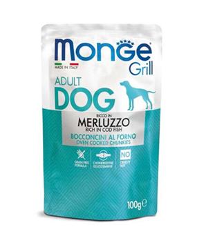 MONGE GRILL kapsička s treskou pro psy 100 g