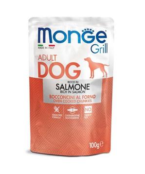 Levně MONGE GRILL kapsička s lososem pro psy 100 g