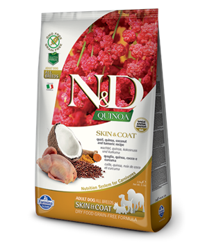N&D Quinoa DOG Skin & Coat Quail & Coconut