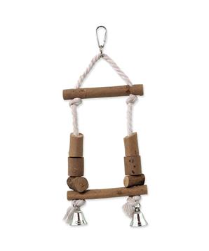 Levně EPIC PET dřevěná s lanem 32 cm