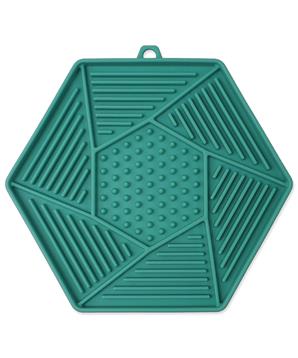 Podložka EPIC PET Lick & Snack lízací hexagon světle zelený 17 x 15cm