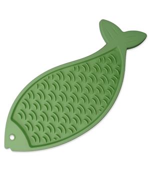 Levně Podložka EPIC PET Lick & Snack lízací ryba pastelová zelená 28 x 11,5cm
