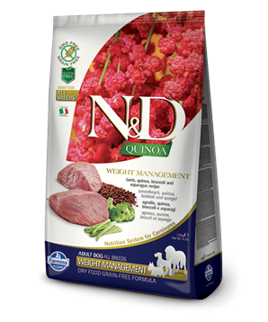 N&D Quinoa DOG Weight Management Lamb & Broccoli