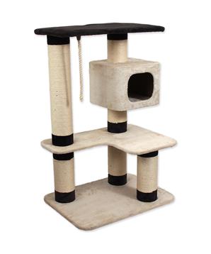Levně Odpočívadlo MAGIC CAT Valerie béžovo-hnědé 121 cm