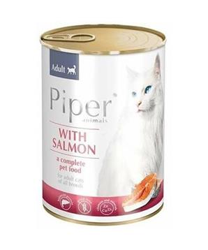 PIPER CAT konzerva pro kočky, s lososem
