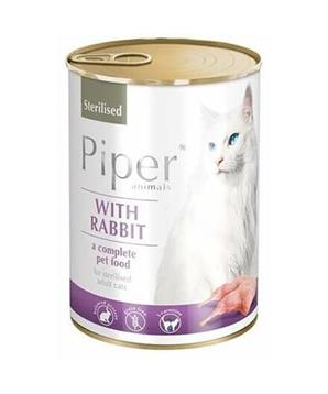 Levně PIPER CAT konzerva pro sterilizované kočky, s kálíkem 400 g