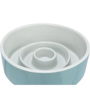 Levně Keramická miska k pomalému krmení, kruhy 0,45 l/ ø 14 cm