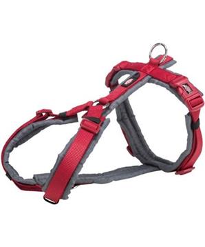 Levně Premium trekingový postroj - červená/grafit L: 70-85 cm/ 25 mm