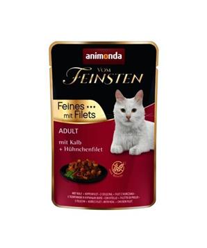 Vom Feinsten Adult FEINES m.Fillets - telecí + kuřecí filet, kapsička pro kočky