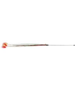 Levně Xmas rod - vánoční hrací prut s peříčky a rolničkou 31 cm