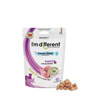 Levně I´M DIFFERENT SNACK králík - mrazem sušený pamlsek 40 g