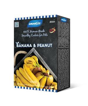 Levně SMOOKIES Premium BANANA - banánové sušenky 100% human grade, 200g