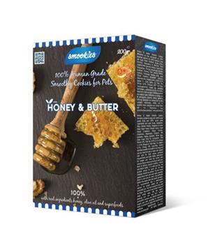 SMOOKIES Premium HONEY - medové sušenky 100% human grade,