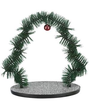Levně Xmas Massage - vánoční masážní oblouk pro kočky, 44 x 42 cm 1 ks