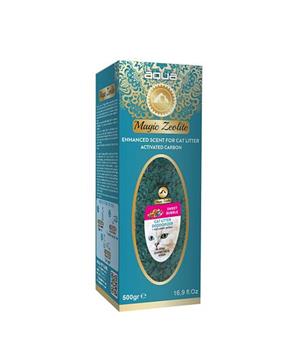 AQUA Magic Zeolite BUBBLE GUM - granulovaný deodorant pro kočičí WC, 500 g