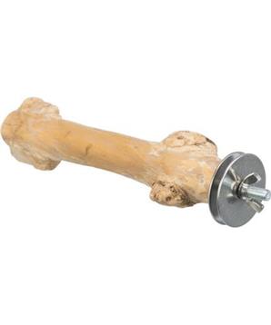 Přírodní šroubovací bidýlko, 20 cm/ø 20–30 mm, kávové dřevo