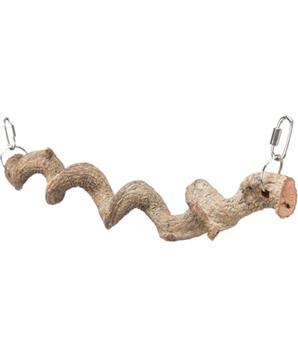 Levně Přírodní závěsné "cikcak" bidýlko, 36 cm/ø 25 mm, dračí dřevo 1 ks