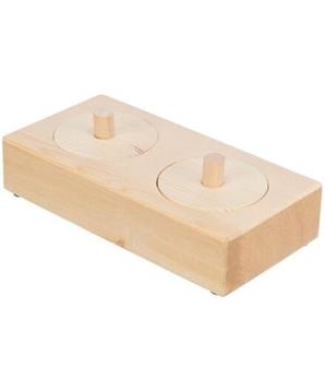 Levně Snack Box - interaktivní hra pro králíčky, 14 x 3 x 7 cm, dřevo 1 ks
