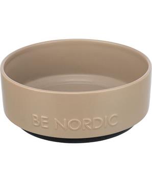 Levně BE NORDIC keramická miska, 1.2l / 18 cm, šedohnědá 1 ks