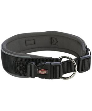 Levně PREMIUM obojek extra široký, černá/grafit L: 46-55 cm/50 mm