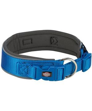 Levně PREMIUM obojek extra široký, královská modrá/grafit L: 46-55 cm/50 mm