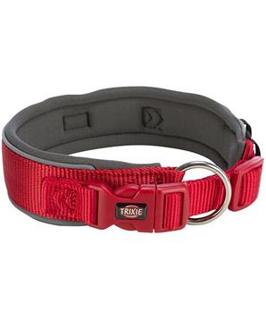 Levně PREMIUM obojek extra široký, červená/grafit L: 46-55 cm/50 mm