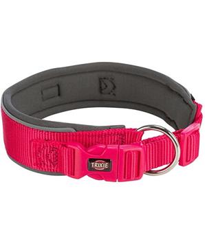 Levně PREMIUM obojek extra široký, fuchsia/grafit L: 46-55 cm/50 mm