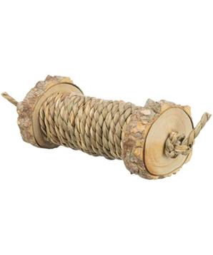 Levně Rolka s mořskou trávou - hračka pro hlodavce, dřevo, 5 x 18 cm 1 ks