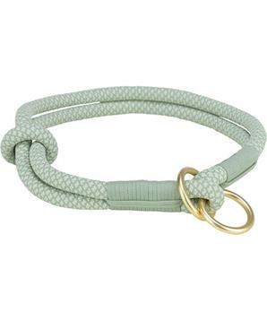 Levně Soft Rope kulatý polostahovací obojek, šalvěj/máta L: 50 cm/ 10 mm