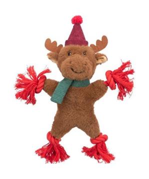 Levně Xmas REINDEER - vánoční sob , píská/šustí, plyš/lano 1 ks
