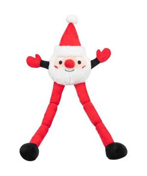 Levně Xmas SANTA - dlouhonohý vánoční Santa, 54 cm, plyš 1 ks