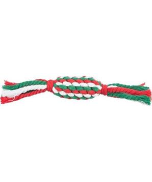 Levně Xmas CANDY - vánoční uzlovaný bombon , 24 cm, bavlněné lano 1 ks