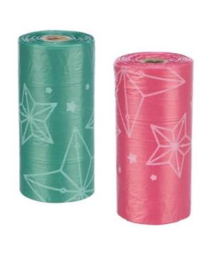 Levně Xmas POOP Bags - vánoční sáčky na trus, 8 rolí/á 20 sáčků, červená/zelená 1 ks
