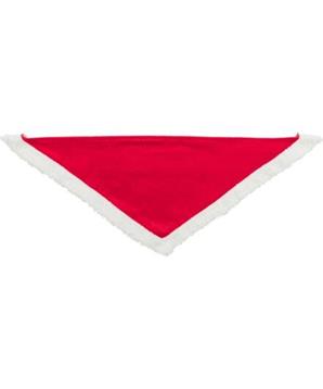 Levně Xmas NECKERCHIEF - vánoční sametový šátek, červená 55 cm