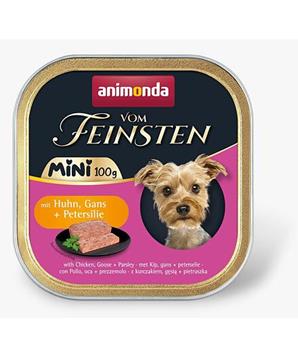 Levně ANIMONDA paštika Vom Feinsten MINI - kuře, husa, petržel pro psy 100g