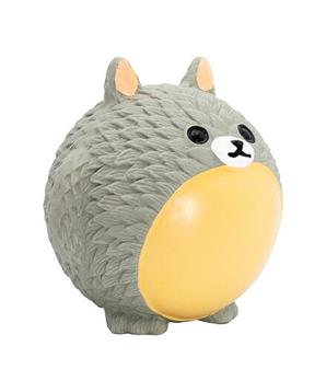 Levně Míček v designu zvířátka Totoro, se zvukem, latex, šedá, HipHop 8 cm