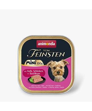 ANIMONDA paštika Vom Feinsten MINI - telecí, šunka, bazalka pro psy