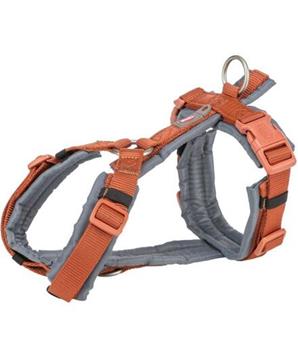 Levně Premium trekingový postroj - rezavá/grafit L: 70-85 cm/25 mm