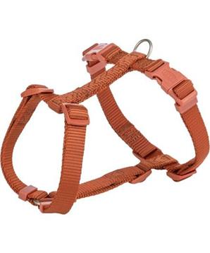 Levně H-postroj PREMIUM, rezavá S-M:hruď:42-60cm/15mm