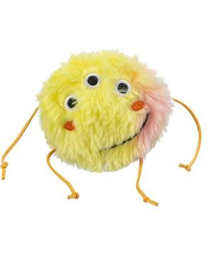 Monster příšerka 10 cm, s catnipem, plyš, oranžová/žlutá