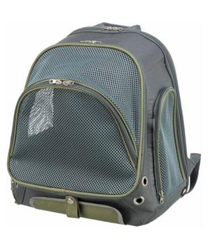 Levně Transportní batoh LYLA, 34 x 22 x 42 cm, do 8 kg, nylon, šedá/modrá 1 ks