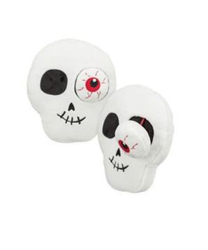 Levně Halloween Skull - lebka, plyšová hračka pro psy 19 cm