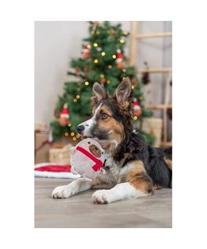 Xmas Dog - pejsek, hračka pro psy se zvukem, plyš