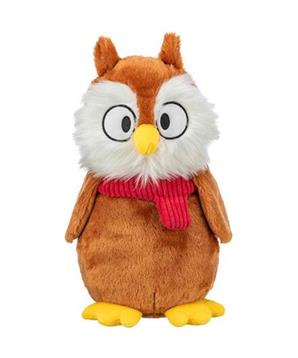 Levně Xmas Owl - vánoční sova, plyšová hračka pro psy 33 cm