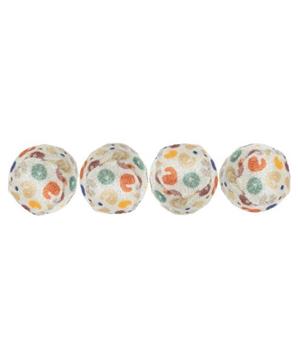 Levně Míčky leopardí motiv 4 cm/ 4ks