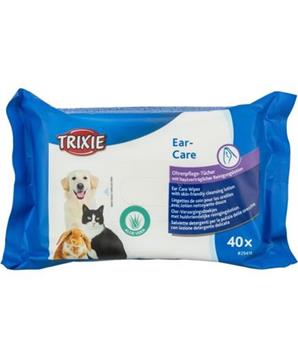 Levně Ear Care, vlhčené ušní ubrousky s Aloe Vera 40 ks aloe